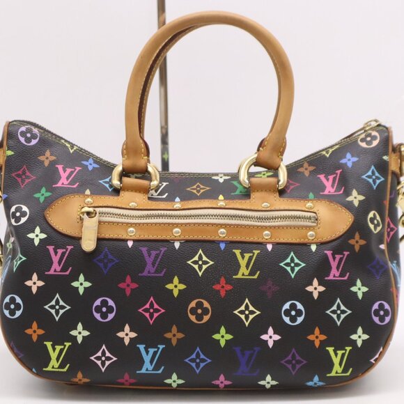 LOUIS VUITTON "Rita Noir" MULTICOLOR CANVAS - Picture 2 of 8